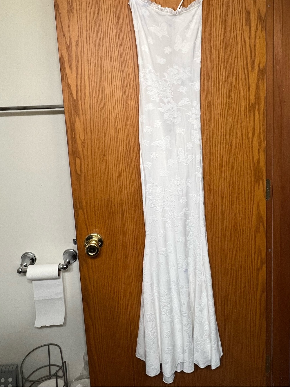 Hello Molly White Lace Maxi Slip Dress